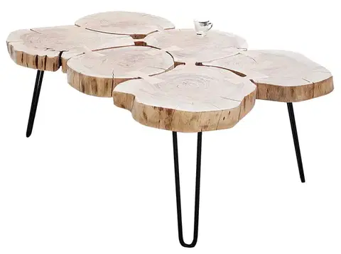 Estila Stylový jedinečný konferenční stolek Terra II 115cm