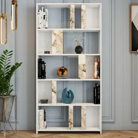Knihovna Lima - White Marble