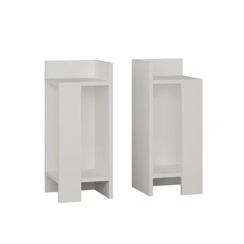 Noční stolek Elos White, 2 ks