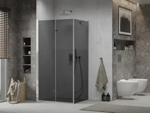 MEXEN/S LIMA sprchový kout 90x70, grafit, chrom 856-090-070-01-40