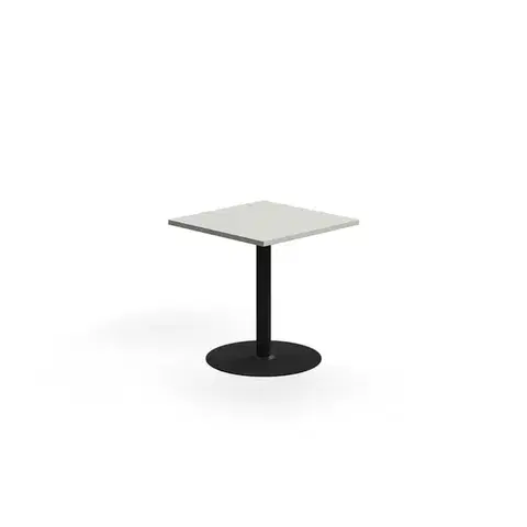 Stůl VERTICUS, 700x700x720 mm, světle šedá/černá