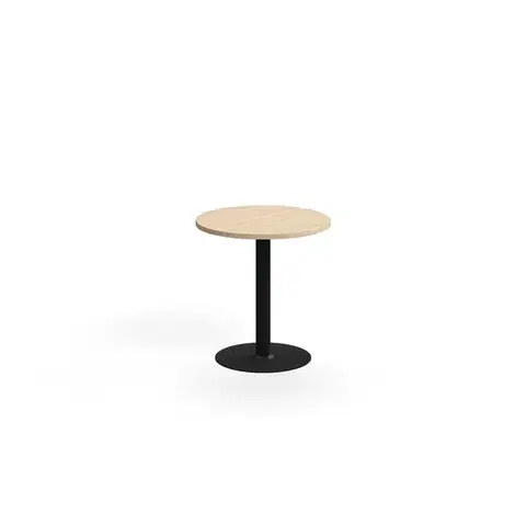 Stůl VERTICUS, Ø700x720 mm, dub/černá