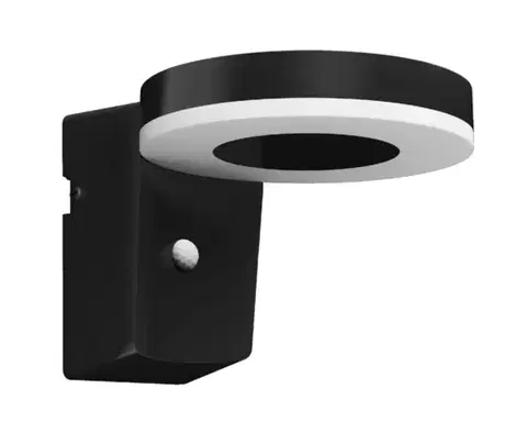 Philips Zonal UltraEfficial solární venkovní nástěnné LED svítidlo s čidlem 1,3W 250lm 3000K  IP44, černé kulaté