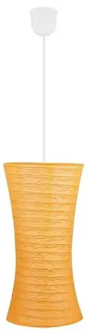 Oranžová papírová závěsná lampa, nastavitelná, 60W E27 Tai