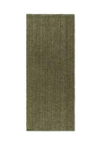 Hanse Home, Běhoun Bouclé Jute 105977 Jungle Green, 80x200, zelená, chodba / předsíň