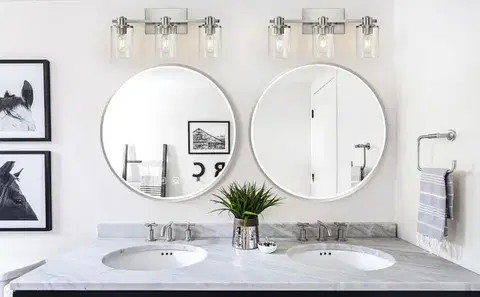 REA Zrcadlo LED 50cm MMJ BRUSH SILVER HOM-06549