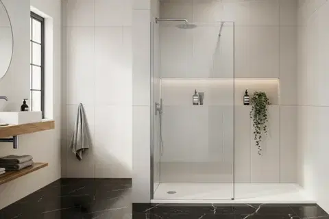 REA/S Sprchová zástěna Flexi Transparent / Chrome 80 KPL-K99067