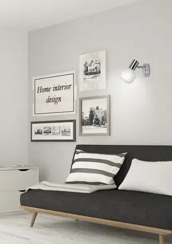 Nástěnná lampa 1X40W E14 chrom TURNO