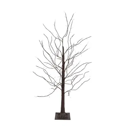 Vánoční stojací lampa hnědý strom 120 cm vč. LED s časovačem IP44 - Ki