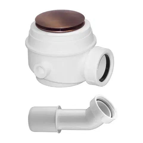 OMNIRES Sifon pro vany a sprchové vaničky průměr 52 mm, měď retro /ORB/ WB01XORB