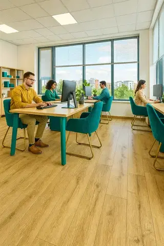 Beauflor, PVC podlaha - lino Texalino Supreme 616M Java Teak, na míru, šíře 2m,3m,4m,5m, béžová, filc, chodba / předsíň