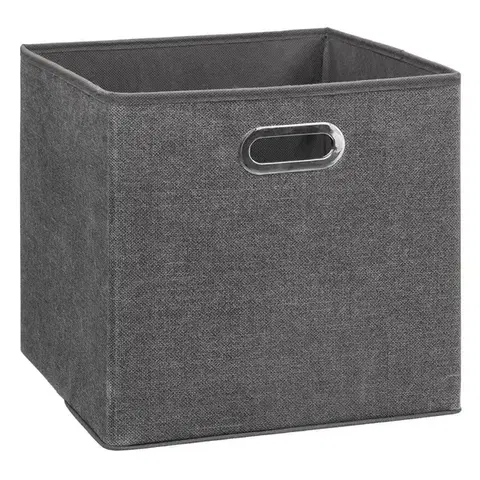 5five Simply Smart Úložný textilní box FATIM 31 cm tmavě šedý