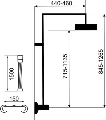 NOVASERVIS Sprchová souprava + sprchová termostatická baterie 90362/1,0 SET032/TER,0