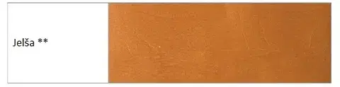 Drewmax Manželská postel - masiv LK190 | buk 140 x 200 cm Moření: Olše - skladová zásoba 1 ks