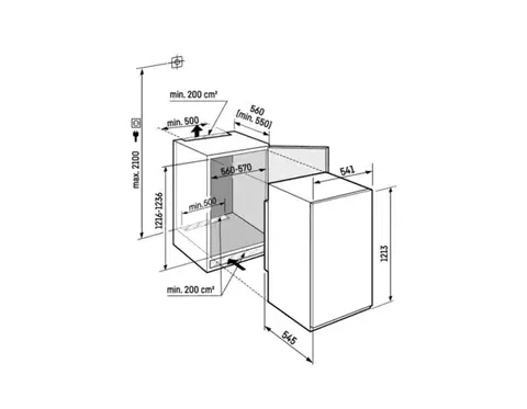 Liebherr IRBSd 4120 vestavná lednice Plus BioFresh