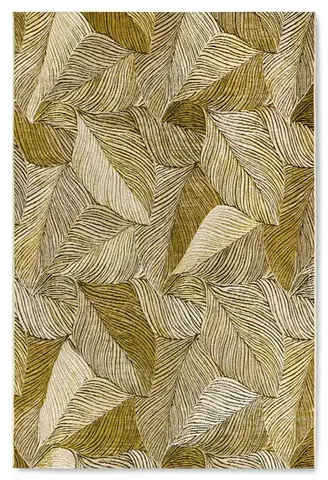 Villeroy & Boch, Kusový koberec Villeroy & Boch 106059 Gold, Black – na ven i na doma, 120x180, žlutá, chodba / předsíň