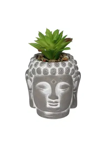 Dekorace Succulent III Buddha 17cm