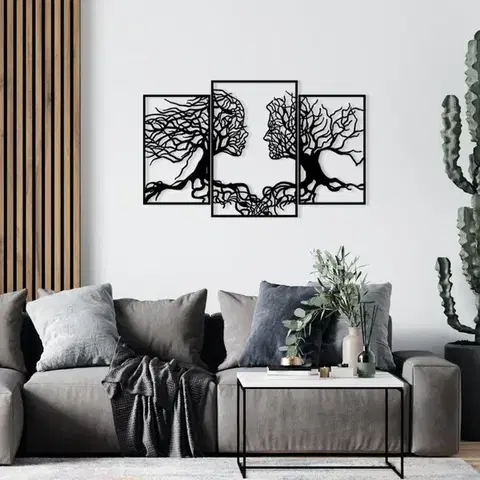 Dekorativní kovový doplněk na zeď Love Tree