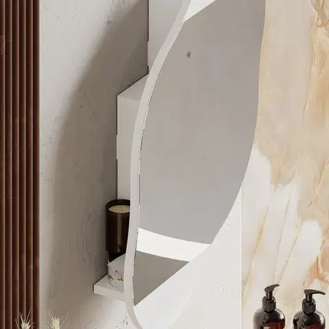 Koupelnová skříňka Cloud Storage Bathroom Wall Mirror - White