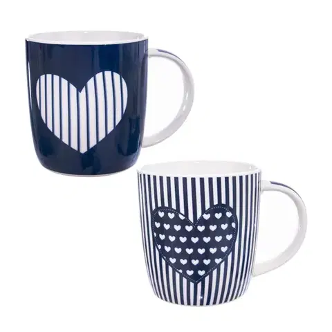 Hrnky porcelánové SRDCE 2 ks