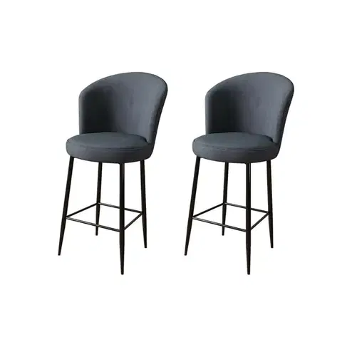 Sada barových židlí Fora Anthracite and Black, 2 ks, 2 ks
