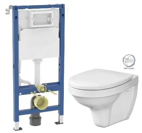 GEBERIT DuofixBasic bez tlačítka + WC CERSANIT DELFI + SOFT SEDÁTKO 458.103.00.2 X DE2