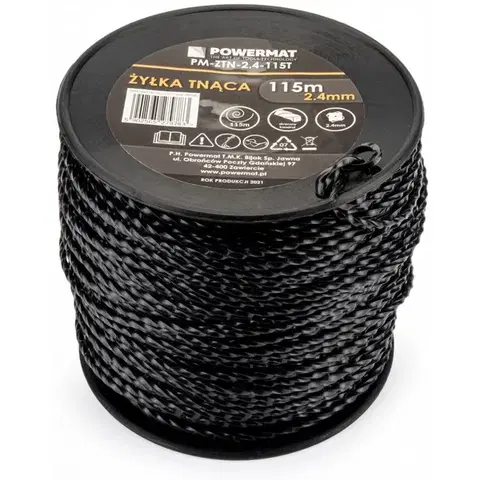 Žací struna do křovinořezu 2.4mm 115m 4-hranná PM-ZTN-2.4-115T