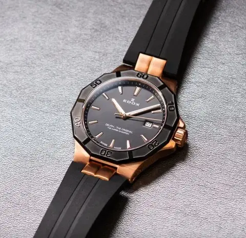 EDOX Delfin Quartz Date 53021-37RNCA-NIR