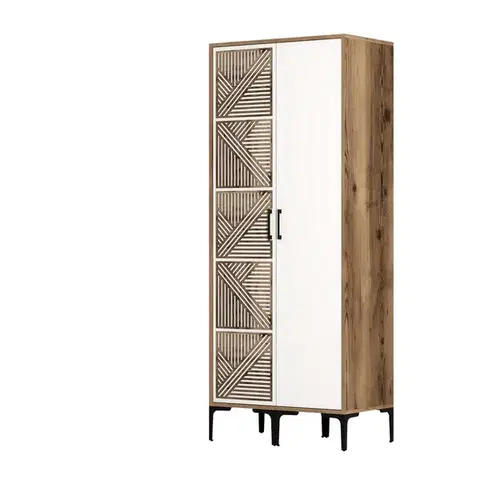 Šatní skříň Kumsal PS - Walnut, White