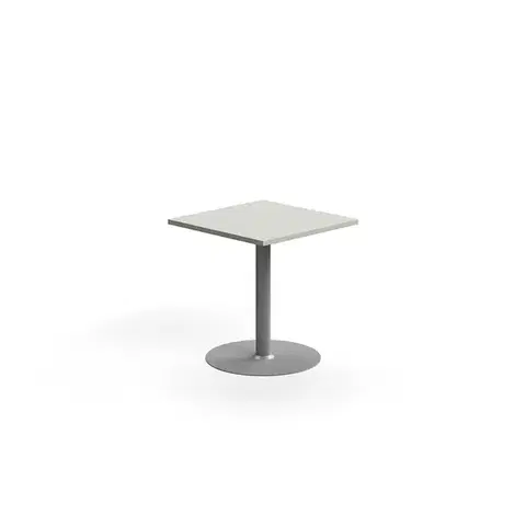 Stůl VERTICUS, 700x700x720 mm, světle šedá/stříbrná