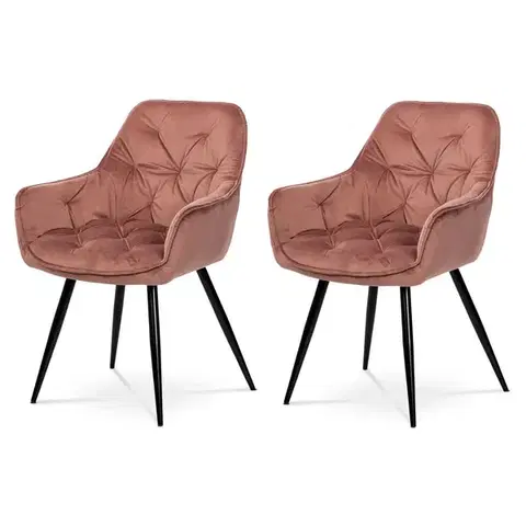 Sada jídelních židlí DCH-421 PINK4, 2 ks