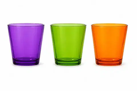 PROHOME - Sklenice 280ml různé barvy