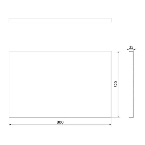 POLYSAN COUVERT panel boční 80x52cm 72856