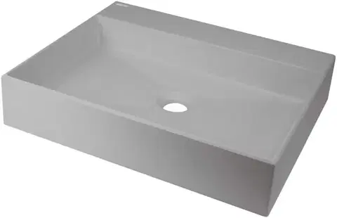DEANTE Correo metallic grey Granit umyvadlo na desku 500x400 mm CQR_SU5S