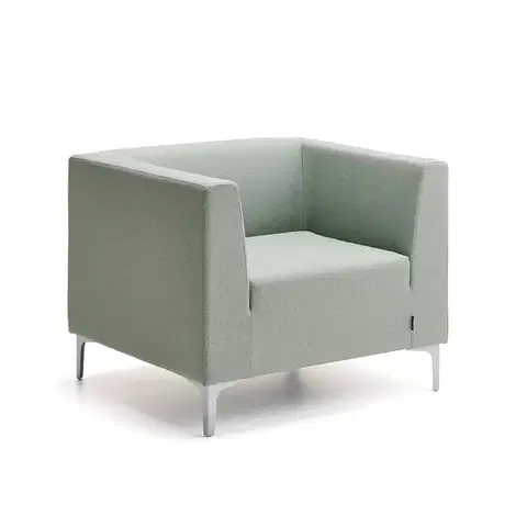 Křeslo CASUAL, potah CURA, zelenošedá