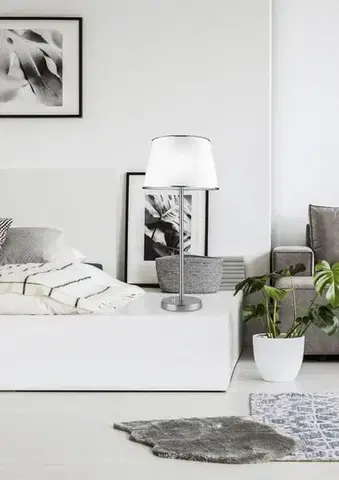 Saténová kancelářská stolní lampa 40W E14 Ibis