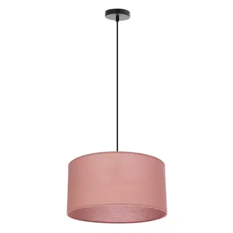 Závěsná lampa SHANTI černá 1x40 E27 stínidlo vřes