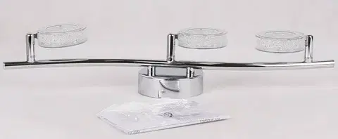 LED nástěnná lampa VINOLA CHROME 3000K