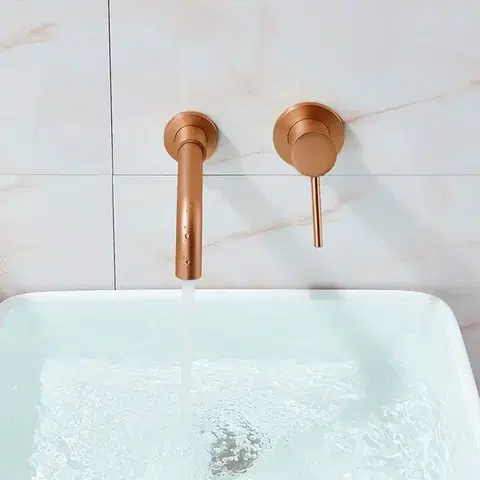 REA Podomítková umyvadlová baterie LUNGO Long Cooper Brush + BOX REA-B4601