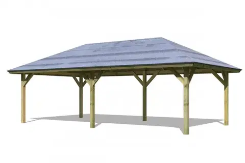 Dřevěný přístřešek / carport 431 x 778 cm Dekorhome
