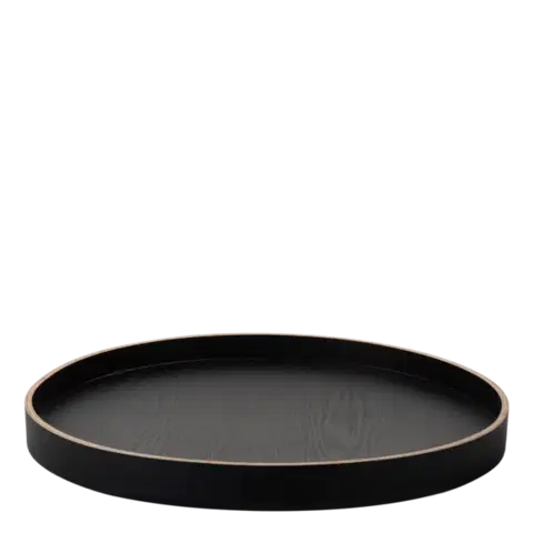 Kulatý tácek Ø 40 cm, V: 3.5 cm – Elements Wood Wengue - 593980