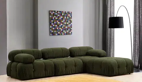 Hanah Home Taburet BUBBLE zelený