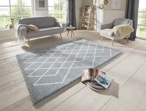 ELLE Decoration, AKCE: 80x150 cm Kusový koberec Passion 103677 Aquablue, Cream z kolekce Elle, šedá, chodba / předsíň