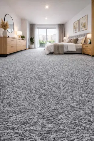 Spoltex, Metrážový koberec Artik New 025 šedý, na míru, šíře 1m, šedá, filc, chodba / předsíň