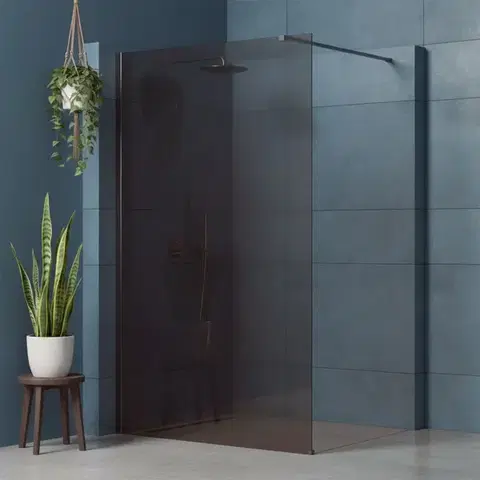 REA/S Sprchová zástěna Flexi Brown / Titan 110 KPL-K99471