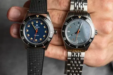 Nivada Grenchen Aquamar Grey - Flat Link Bracelet