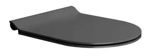 GSI WC sedátko, SLIM, Soft Close, Quick Release, černá mat/chrom MS86CSN26