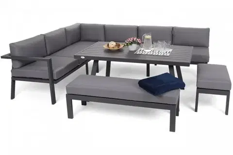 Zahradní sedací souprava 5 ks GH5623 šedá / taupe