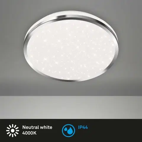 BRILONER LED stropní svítidlo hvězdné nebe, pr. 28 cm, 12 W, chrom BRI 3403018