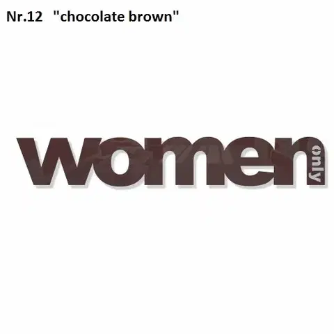 Dekorace na zeď Only Woman Černá